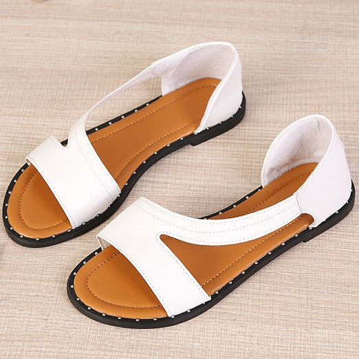Hera – Women's Comfort Sandals - White - 36