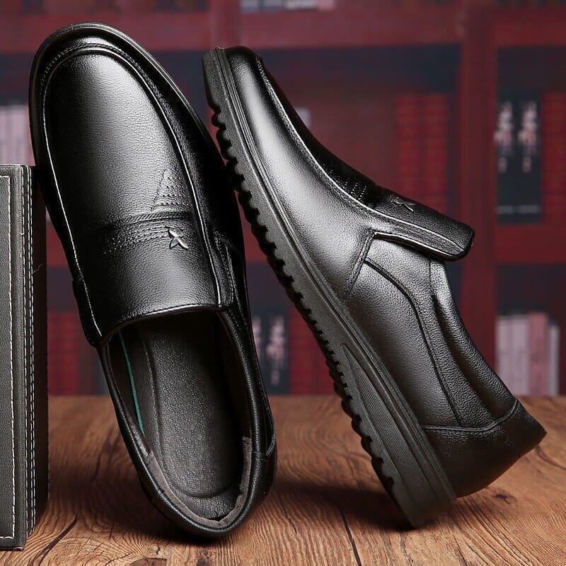 OldClassic – Men's Comfort Shoes - Black - 42