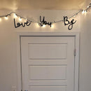 Wooden Wall Hanging Sign Decoration - No Wall Damage
