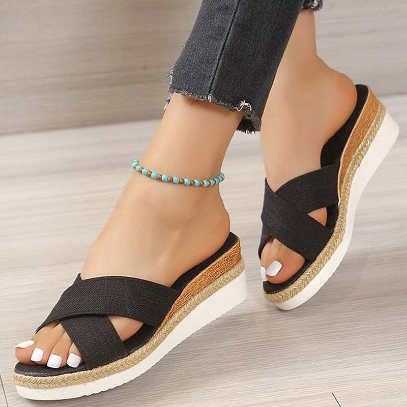 Femme – Women's Comfort Sandals - Beige - 37