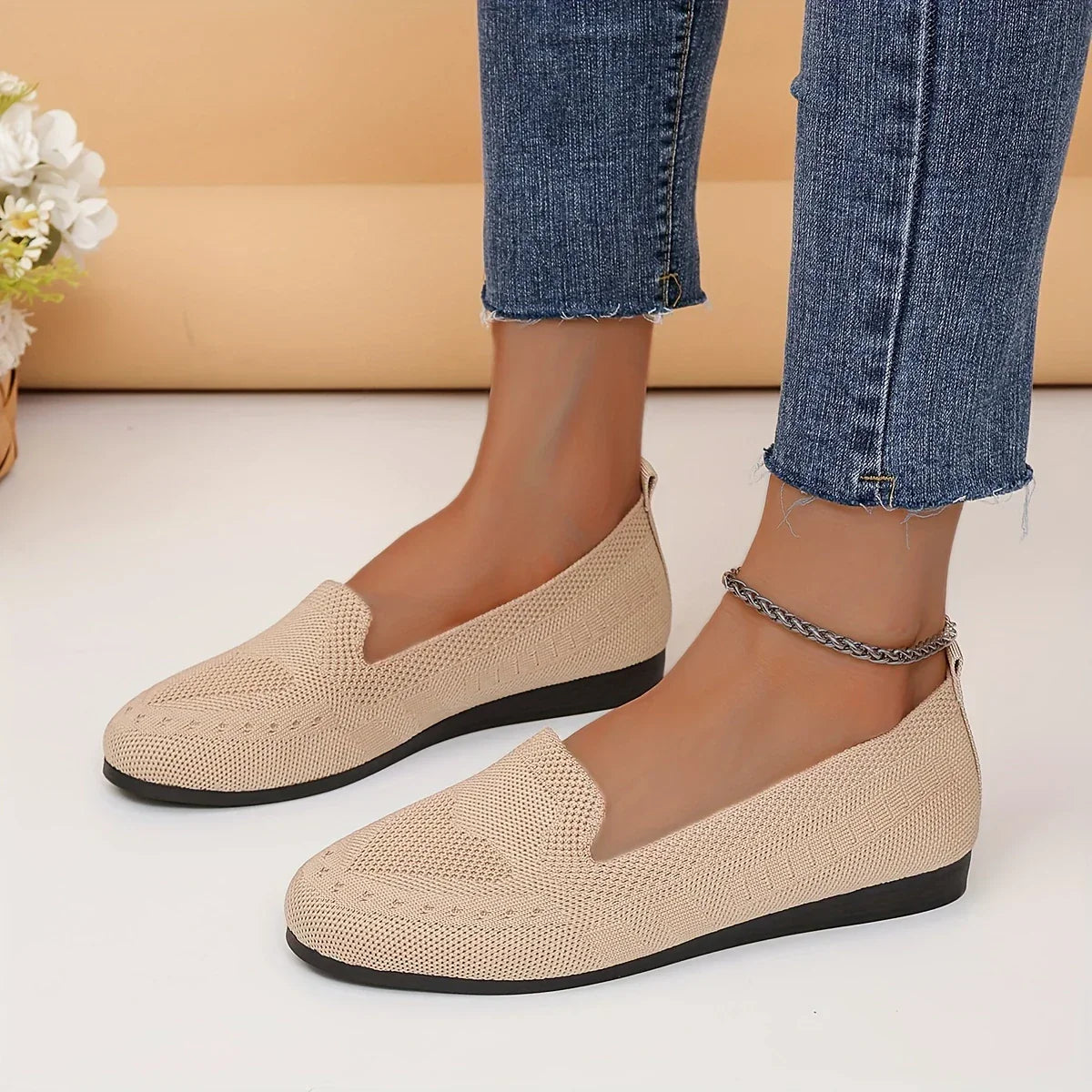 Velvet – Comfort Shoes - Beige - 41