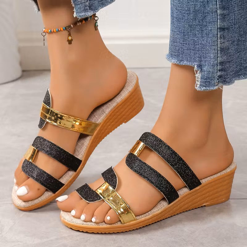 Cristine – Women's Comfort Sandals - Silver - 36