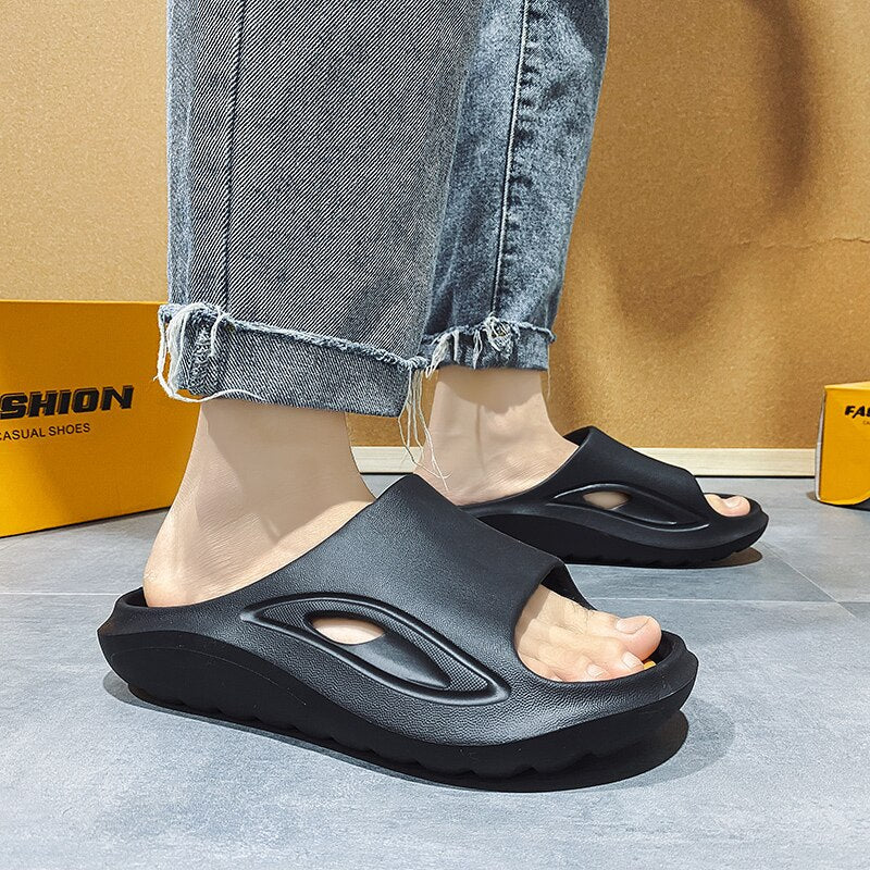 SlideFlex – Women's Comfort Slides - Black - 36