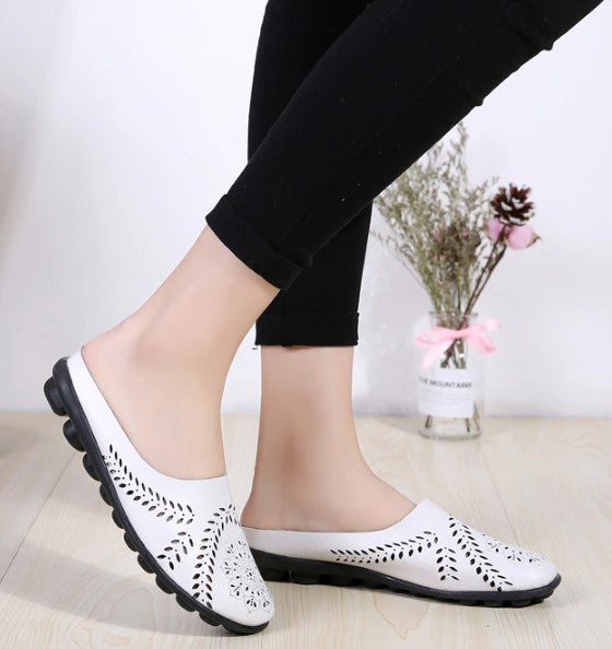 SlimFlex – Women's Comfort Loafers - White - 36