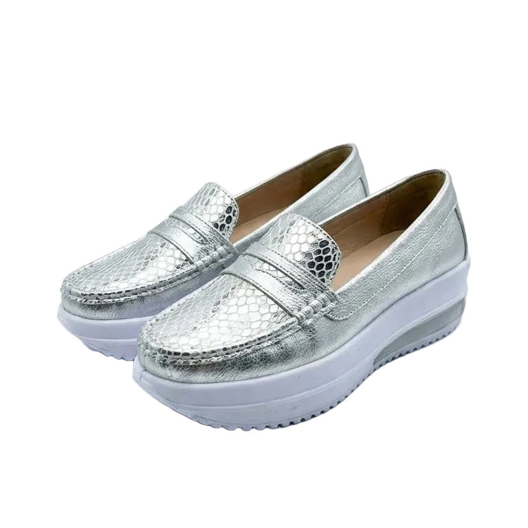 Fashion – Comfort Loafers - Gold - 36