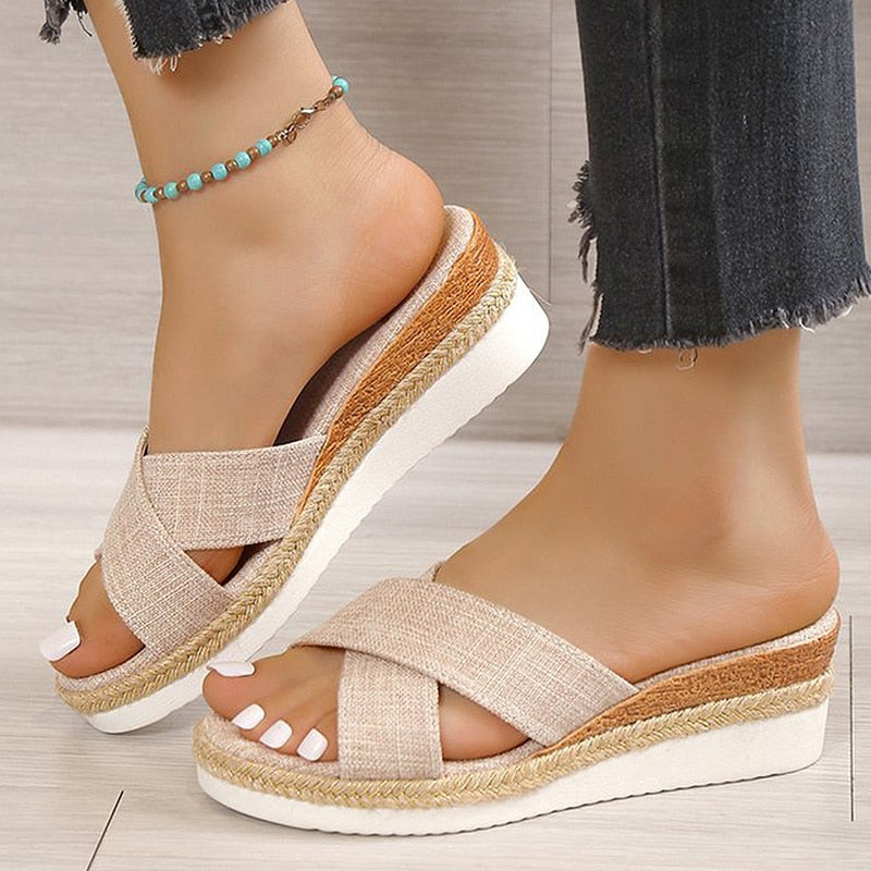 Femme – Women's Comfort Sandals - Beige - 36