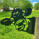 Farm Peeping Animal Metal Art