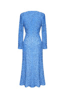 Long Sleeve Sequined Midi Maxi Dress