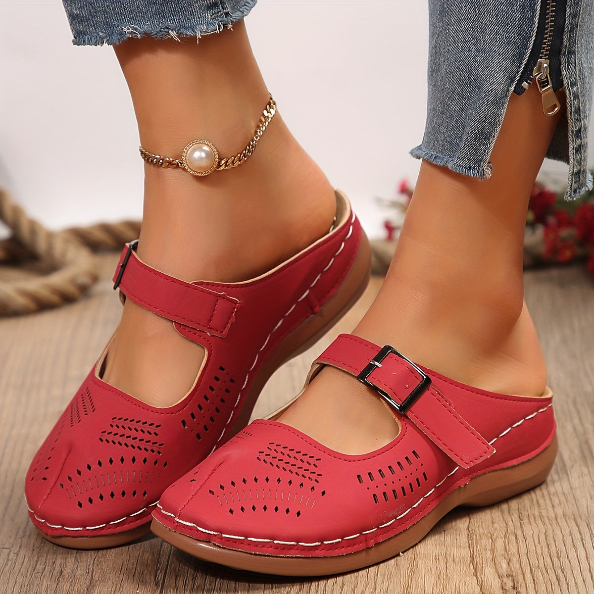 Prettyness – Women's Comfort Sandals - Brown - 41