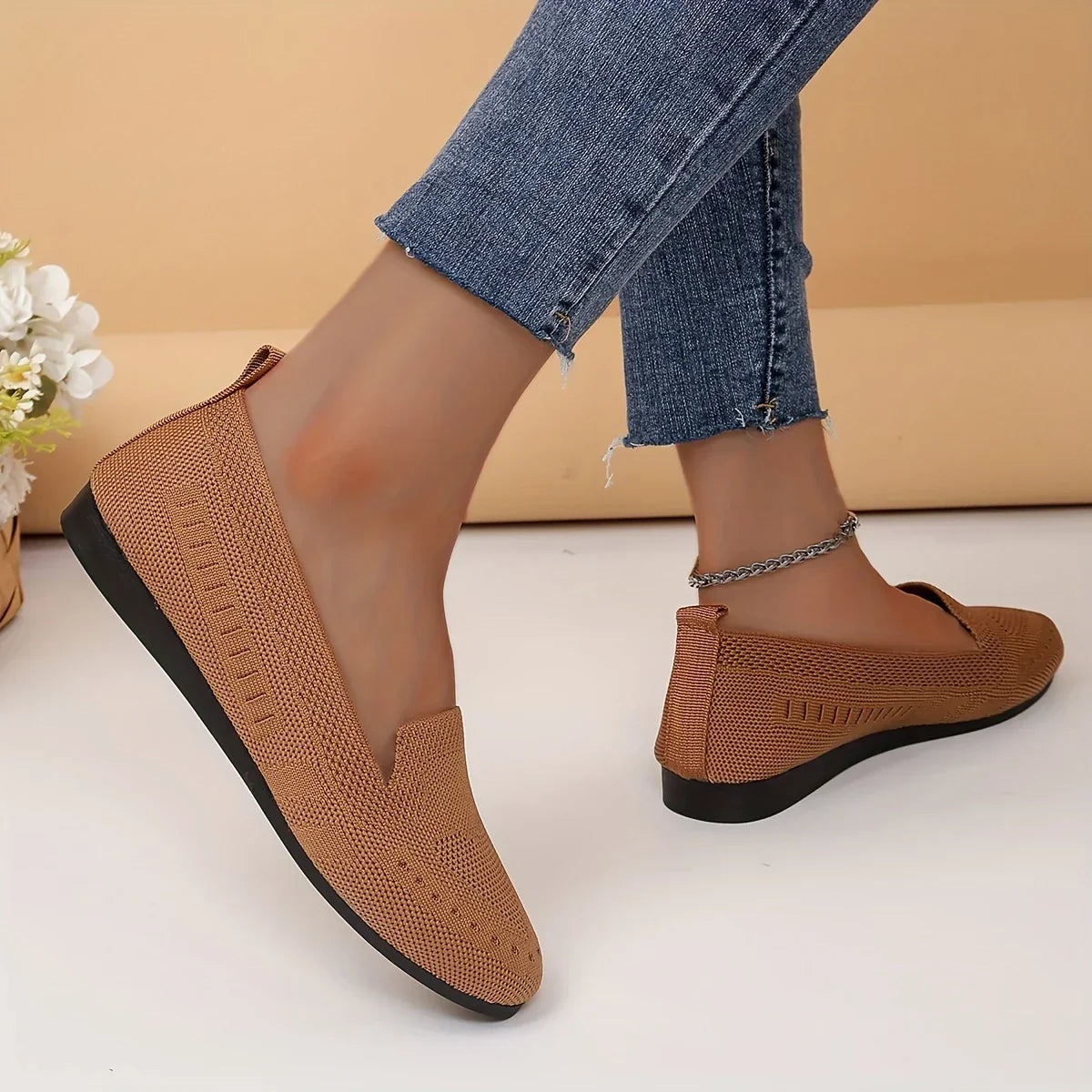 Velvet – Comfort Shoes - Beige - 40