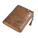 Men Wallet Zipper Purse ( RFID PROTECTED )