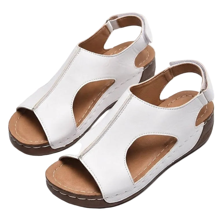 Ferrara – Women's Comfort Sandals - Beige - 36