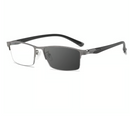 Metal Ultra-light Half-frame Photochromic Multifocal Glasses