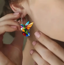 Colorful Hummingbird Earrings