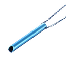 Stainless Steel Necklace With Whistle Pendant To Regulate Breathing And Relieve Stress