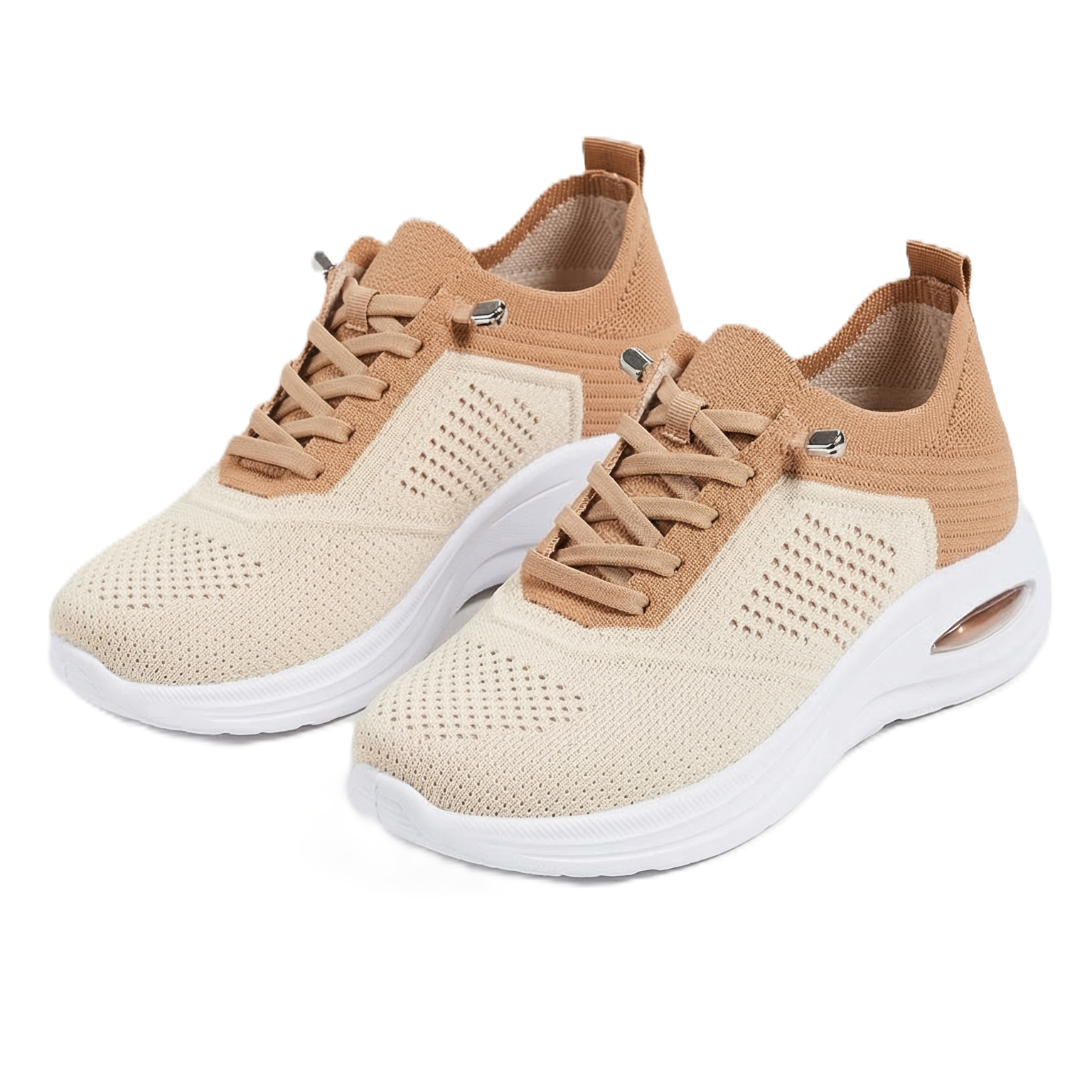Velra – Women's Comfort Trainers - Peach - 36