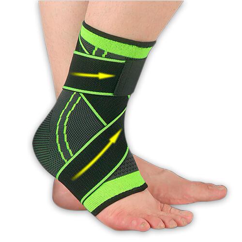 Adjustable Ankle Support - Green - L