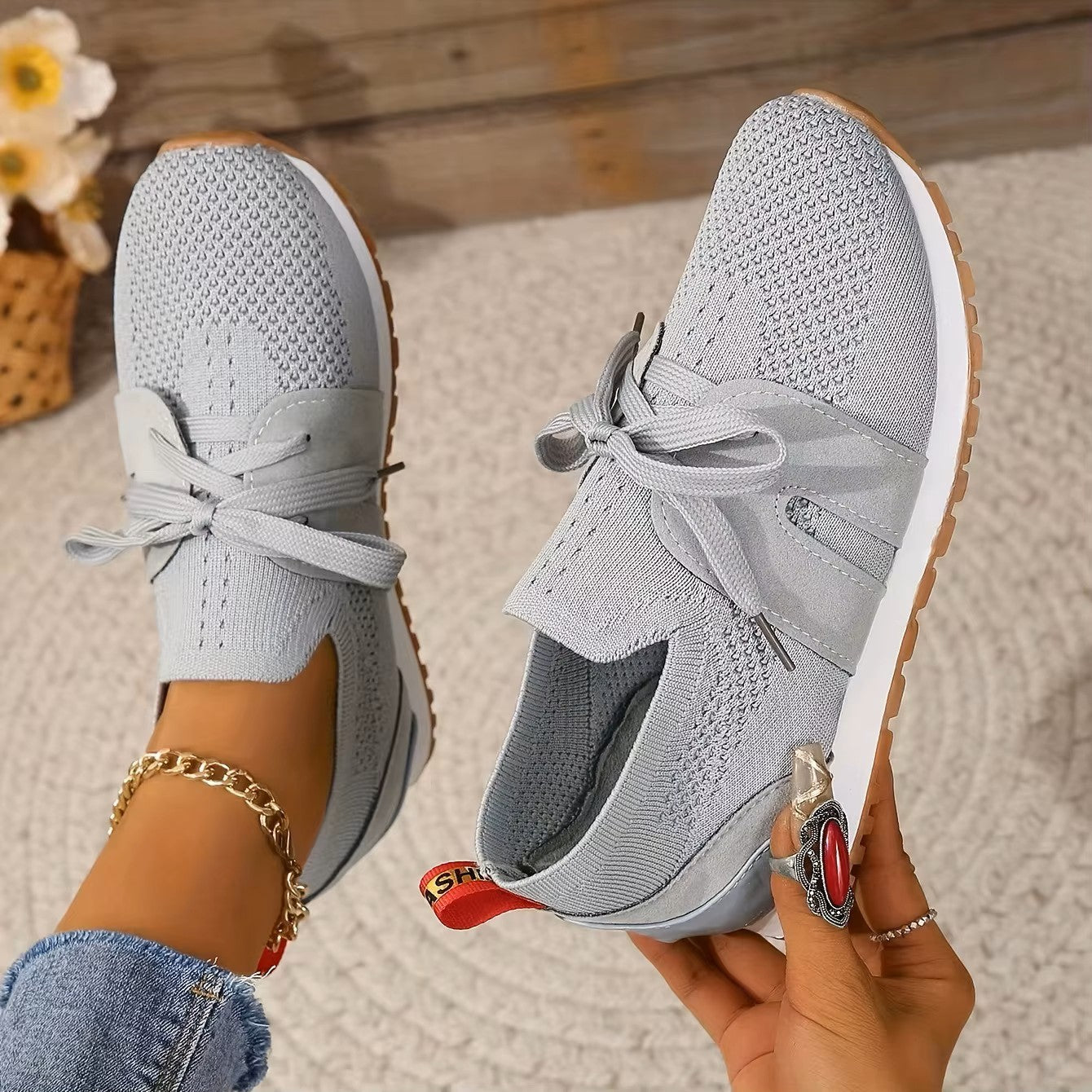 Aurelia – Comfort Trainers - Grey - 37