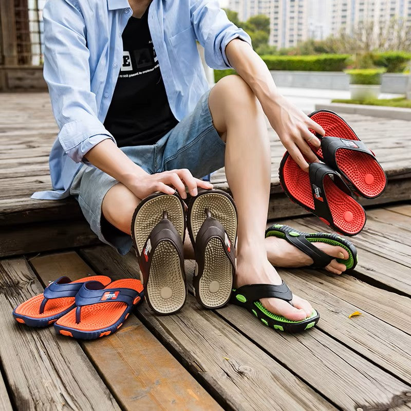 Strong Grip – Women's Comfort Flip-Flops - Black - 43