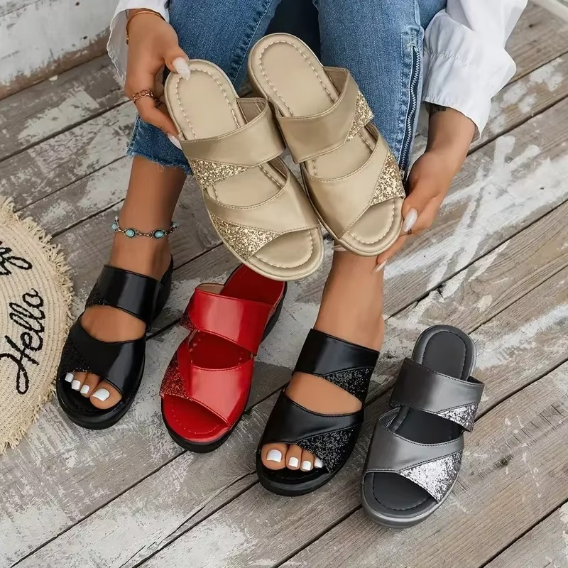 Dorato – Women's Comfort Sandals - Black - 41