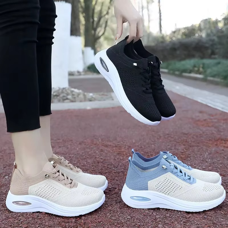 Velra – Women's Comfort Trainers - Peach - 38