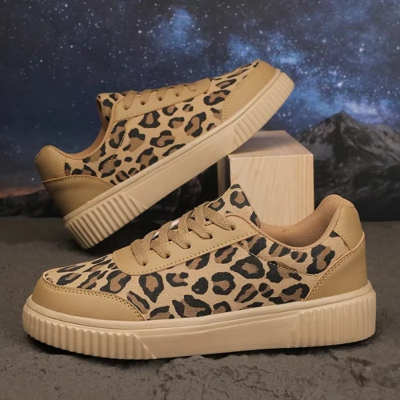 Leopard – Comfort Trainers - Beige - 40