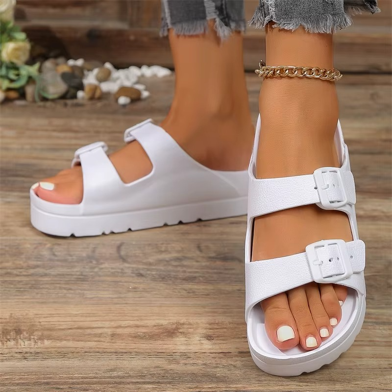Summer – Women's Comfort Sandals - Black - 36