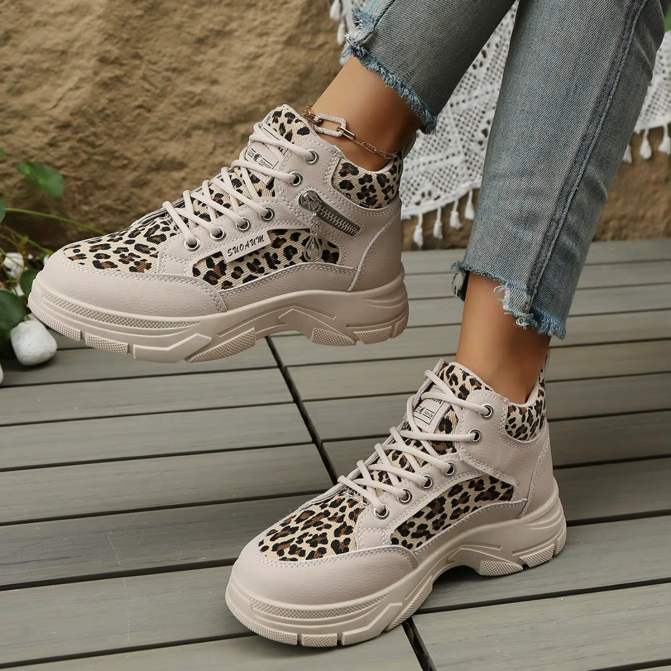 Cheetah – Comfort Trainers - Leopard Print - 39