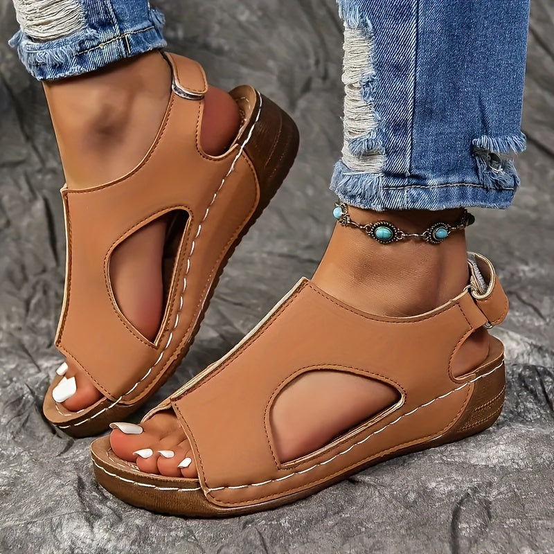 Ferrara – Women's Comfort Sandals - Beige - 45