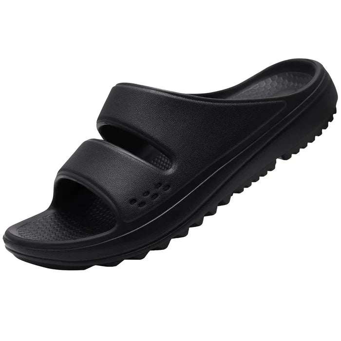 FlexWalk – Women's Comfort Slides - Black - 34