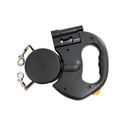 Dual Dog Leash with Tangle-Free Swivel & LED Light