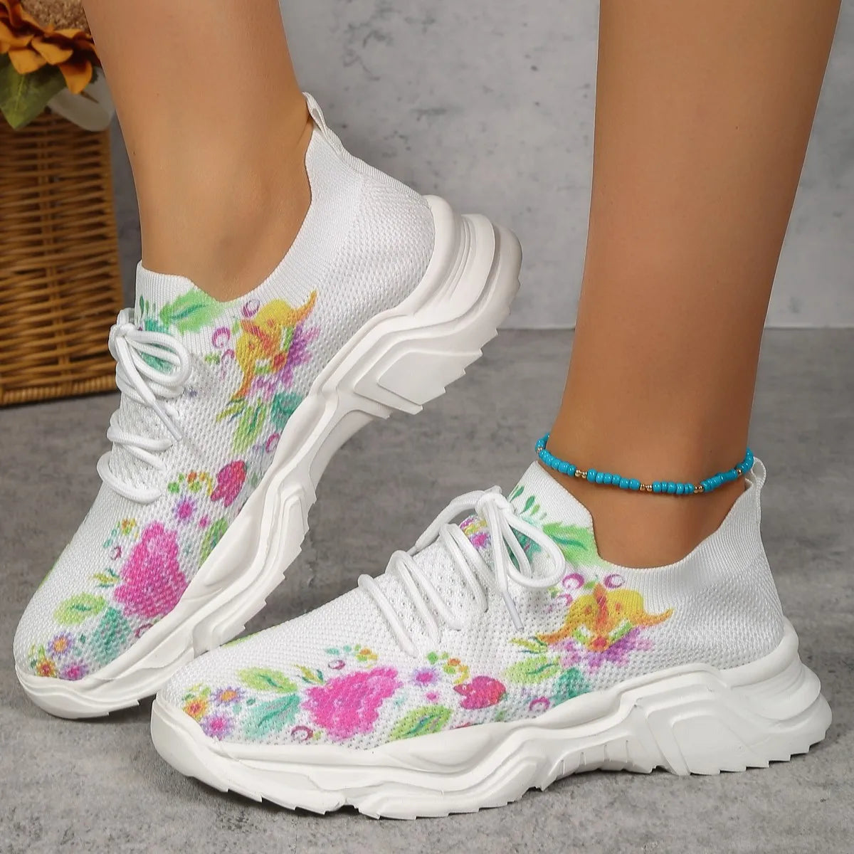 FloralMov – Comfort Trainers - Multicolour - 41