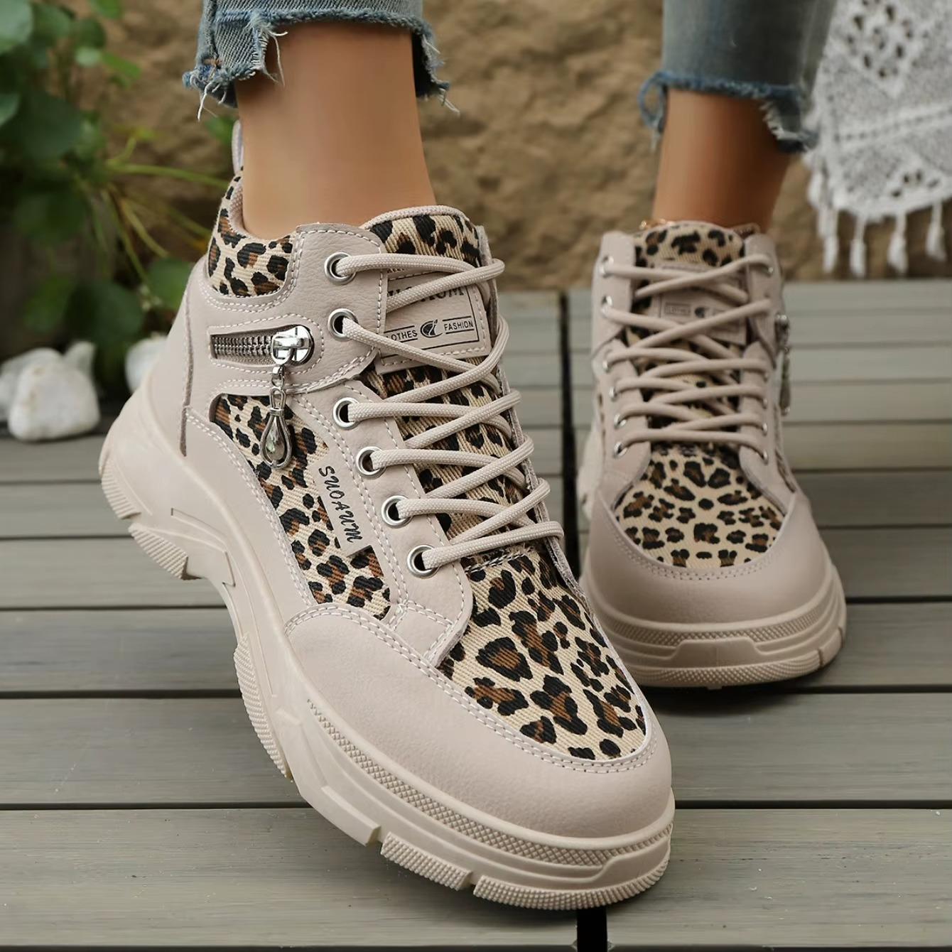 Cheetah – Comfort Trainers - Leopard Print - 36