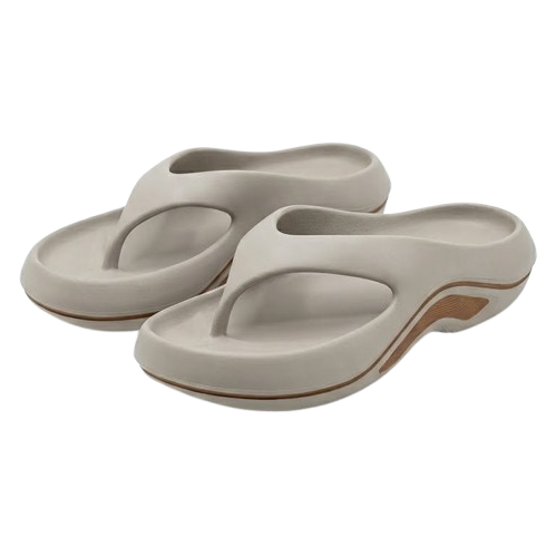 SunWalk – Women's Comfort Flip-Flops - Beige - 36