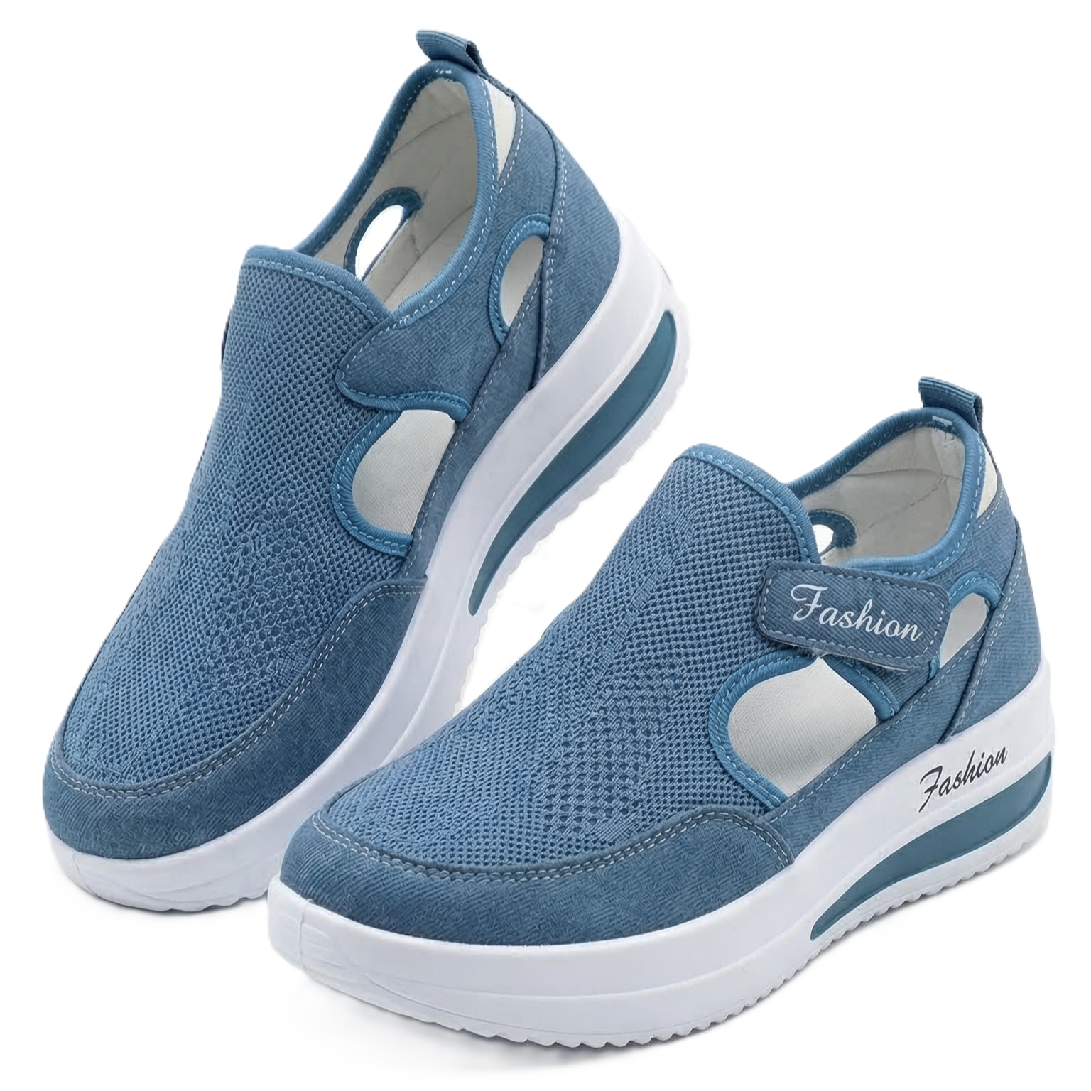 Fashion – Comfort Trainers - Black - 35