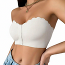 Seamless Front Closure Strapless Bandeau Bra