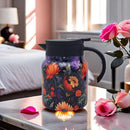 Vintage Floral Pattern Tea Thermos