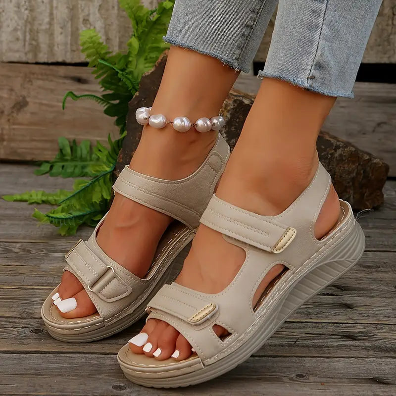 Solara – Women's Comfort Sandals - Black - 38