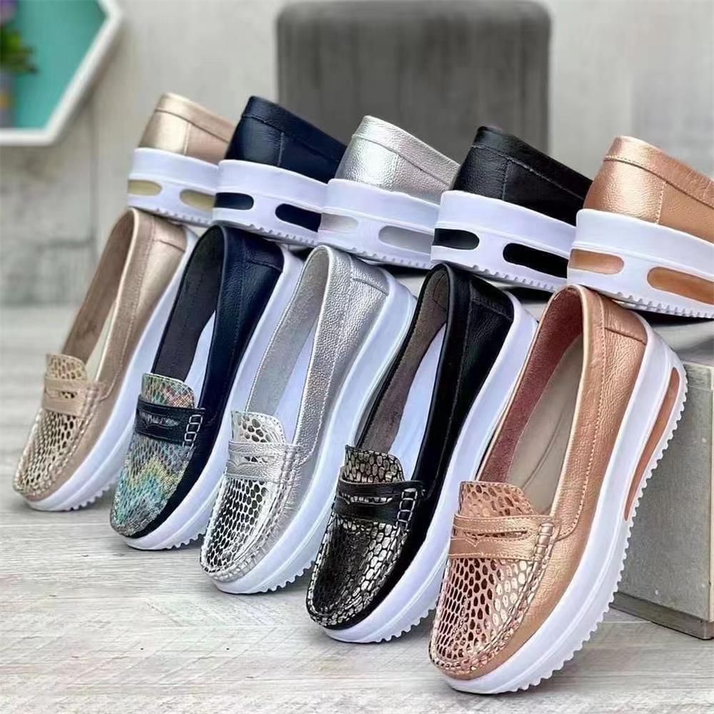 Fashion – Comfort Loafers - Gold - 37