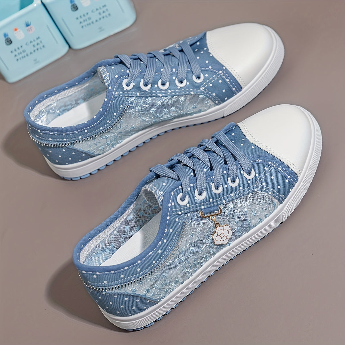 Floratta – Comfort Trainers - Blue - 42