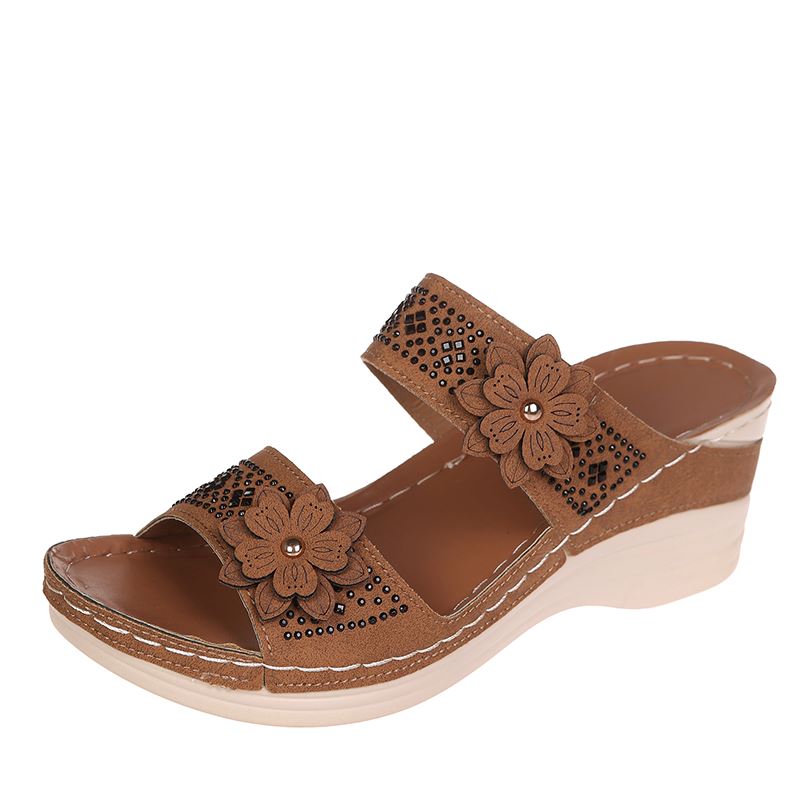 Maya – Women's Comfort Sandals - Brown - 35