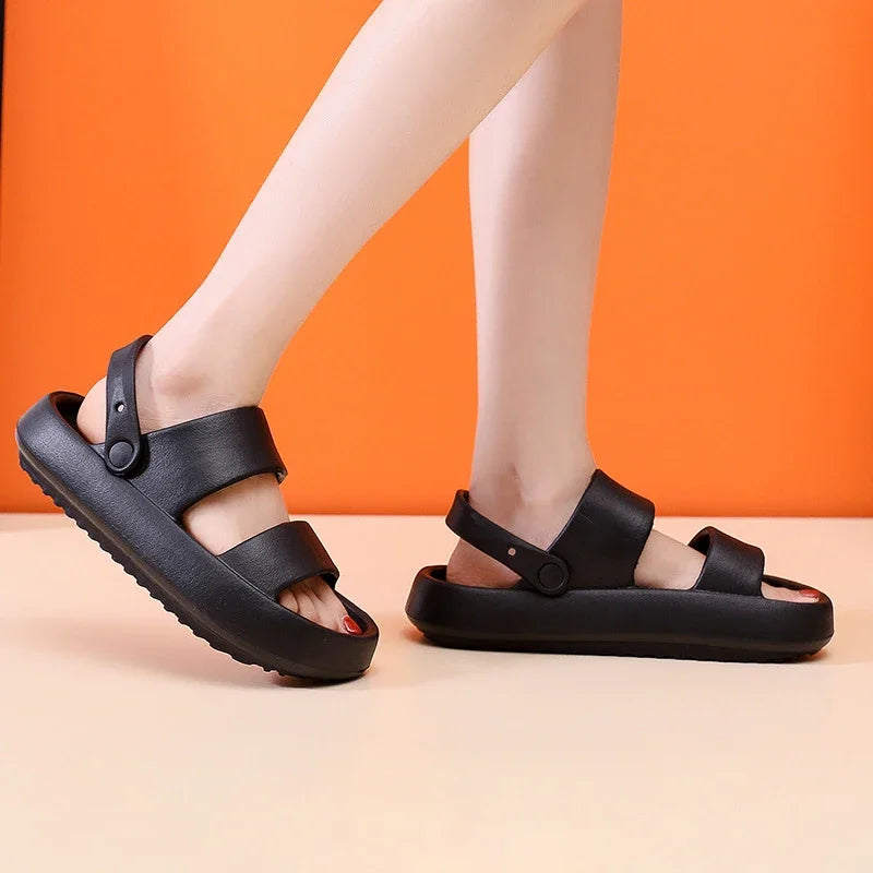 Elisa – Women's Comfort Sandals - Black - 42