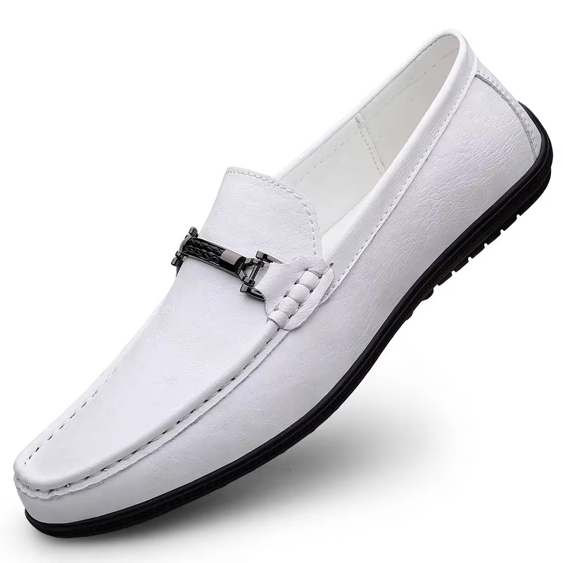 Carvelli – Men's Comfort Loafers - White - 38
