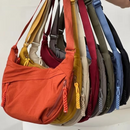 Nylon Crescent Crossbody Bag