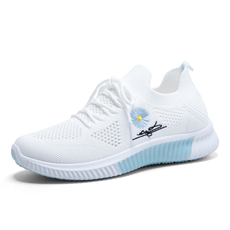 Cozy Cloud – Comfort Trainers - White/Pink - 36