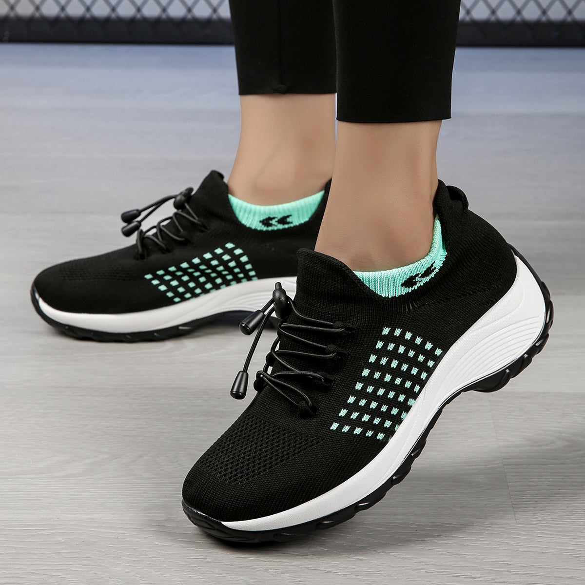 Run Comfort – Women's Comfort Trainers - Black/Purple - 37