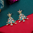 Sparkling Christmas Tree Earrings