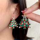 Sparkling Christmas Tree Earrings