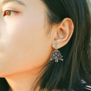 Sparkling Christmas Tree Earrings