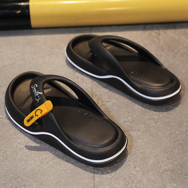 Top Smile – Women's Comfort Flip-Flops - Black - 42